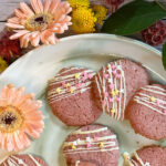 Rosa Erdbeer-Cookies